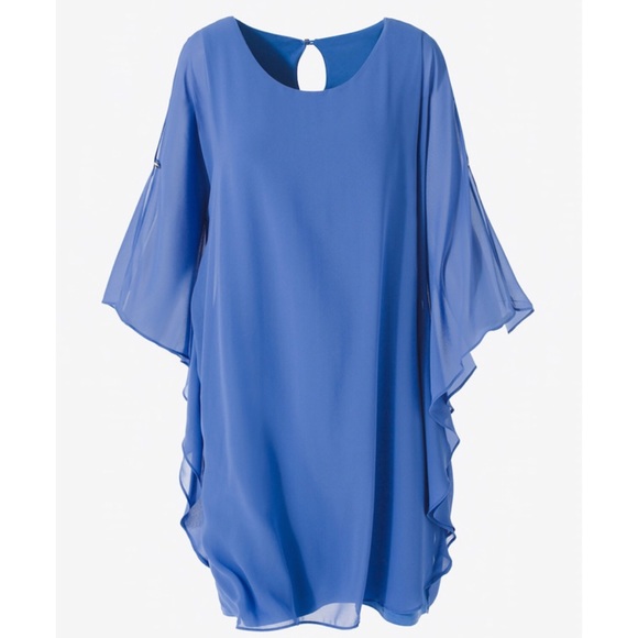 Chico's Dresses & Skirts - Chico’s Catherine chiffon layer dress nikko blue